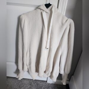 Express | Puff Sleeve Sweater w/ Hood |Size L